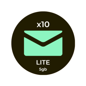 Plano Lite de 10 Caixas de E-mail