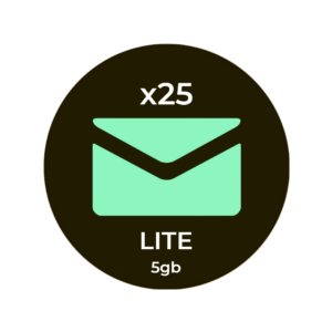 Plano Lite de 25 Caixas de E-mail