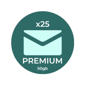 Plano Premium de 25 Caixas de E-mail
