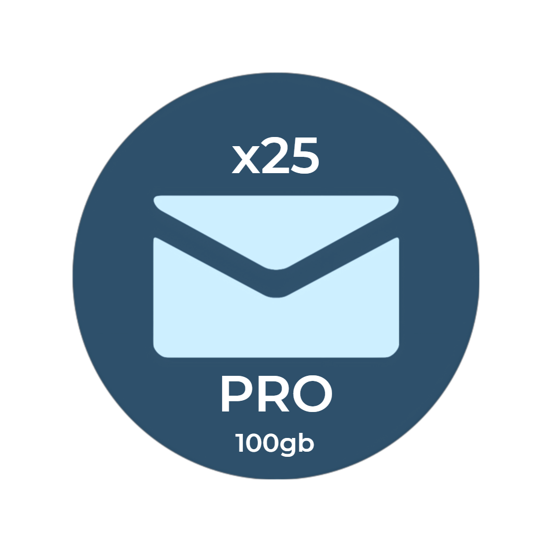 Plano Profissional de 25 Caixas E-mail