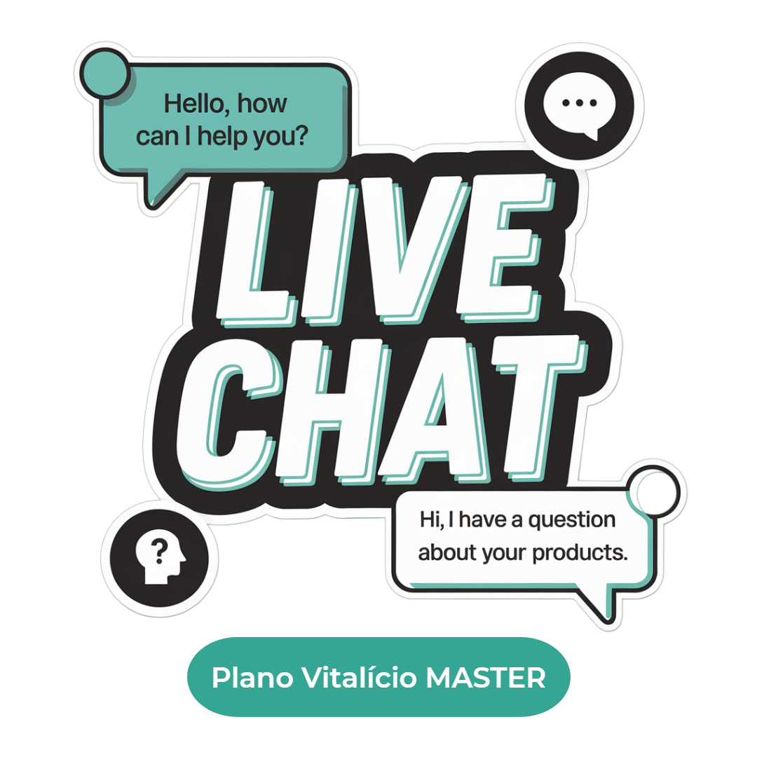 Plano Vitalício MASTER - Chat Ao Vivo