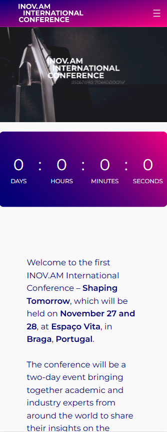 Mobile INOV.AM International Conference - Shaping Tomorrow Mobile INOV.AM International Conference - Shaping Tomorrow