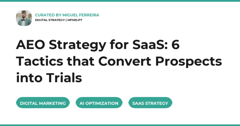 AEO Strategy for SaaS: 6 Tactics that Convert Prospects into Trials