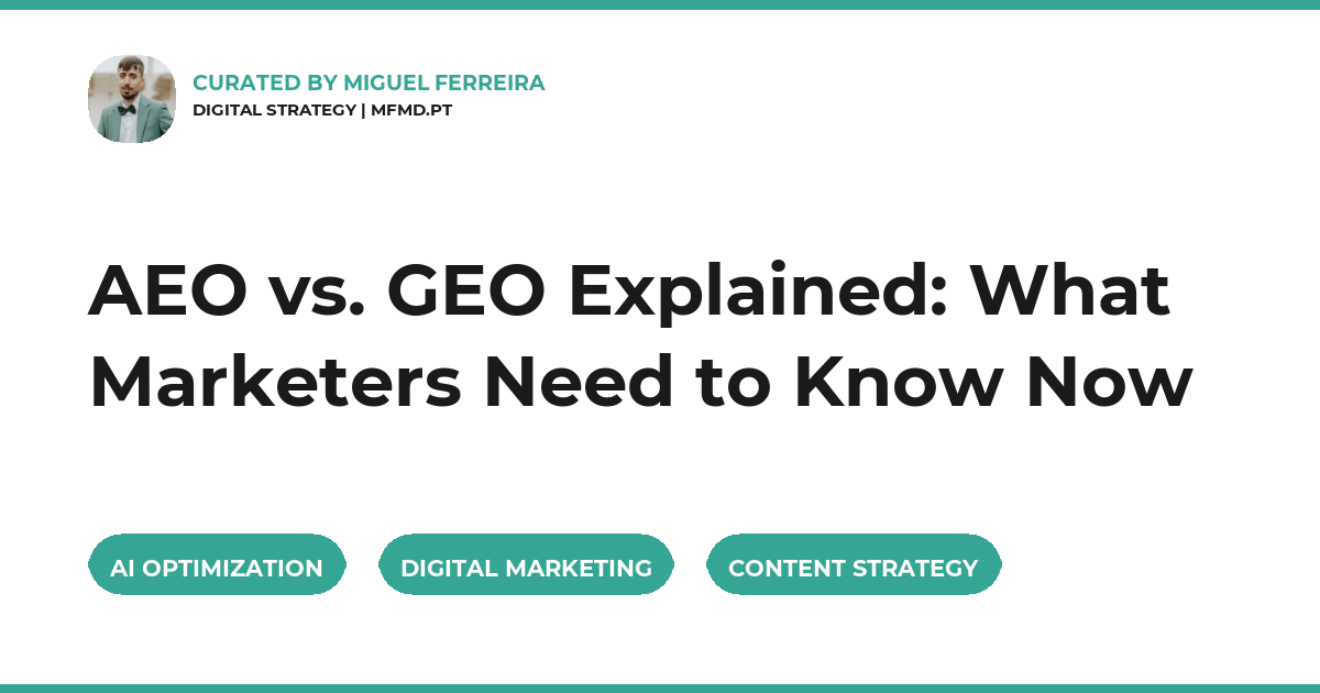 AEO vs. GEO Explained: What Marketers Need to Know Now