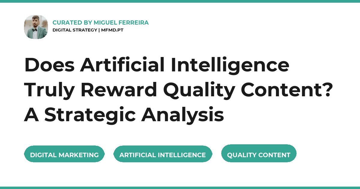 Does Artificial Intelligence Truly Reward Quality Content? A Strategic Analysis