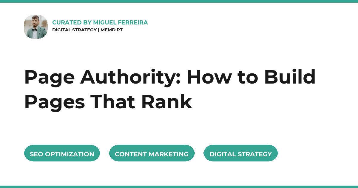 Page Authority: How to Build Pages That Rank