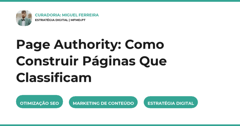 Page Authority: Como Construir Páginas Que Classificam