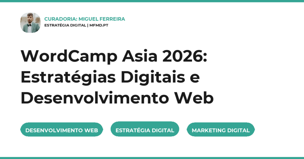 WordCamp Asia 2026: Estratégias Digitais e Desenvolvimento Web