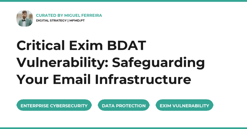 Critical Exim BDAT Vulnerability: Safeguarding Your Email Infrastructure