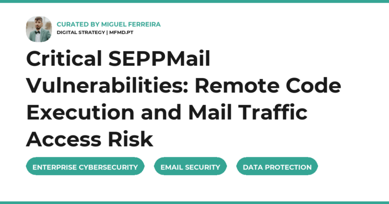 Critical SEPPMail Vulnerabilities: Remote Code Execution and Mail Traffic Access Risk