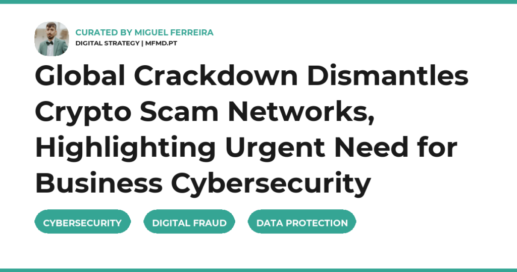 Global Crackdown Dismantles Crypto Scam Networks, Highlighting Urgent Need for Business Cybersecurity