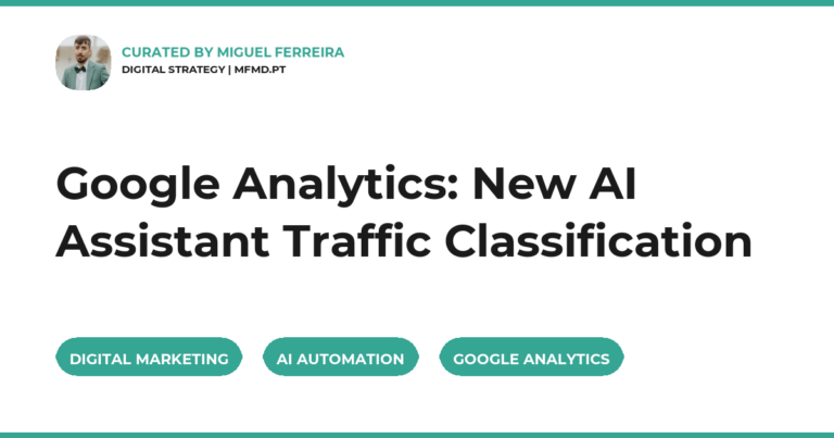 Google Analytics: New AI Assistant Traffic Classification