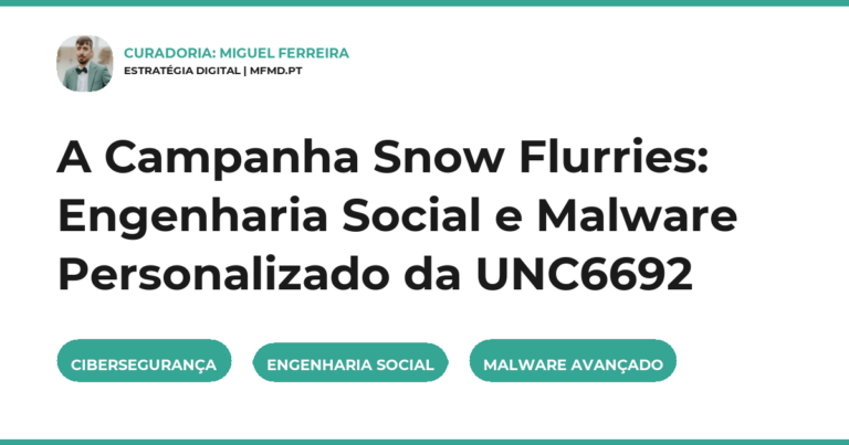 A Campanha Snow Flurries: Engenharia Social e Malware Personalizado da UNC6692