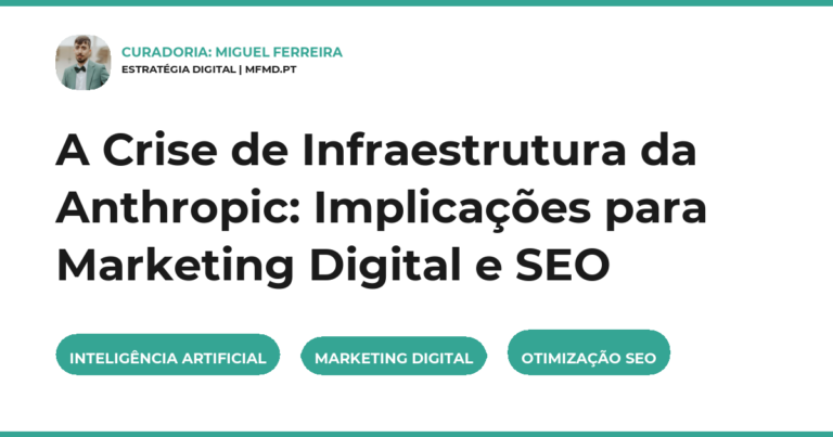 A Crise de Infraestrutura da Anthropic: Implicações para Marketing Digital e SEO