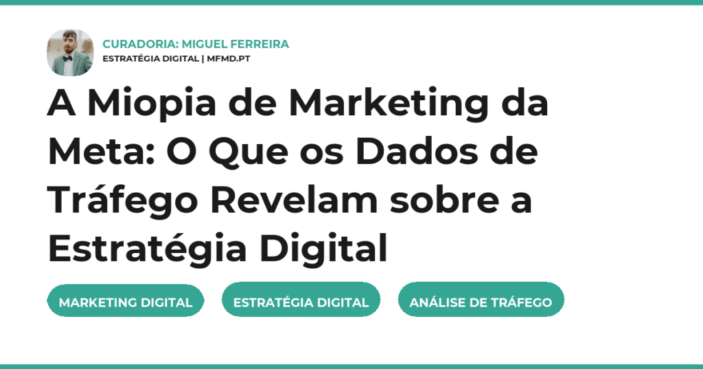 A Miopia de Marketing da Meta: O Que os Dados de Tráfego Revelam sobre a Estratégia Digital