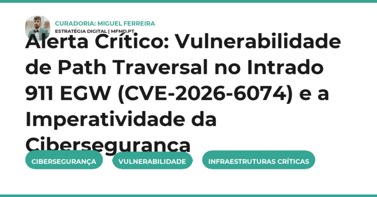 Alerta Crítico: Vulnerabilidade de Path Traversal no Intrado 911 EGW (CVE-2026-6074) e a Imperatividade da Cibersegurança