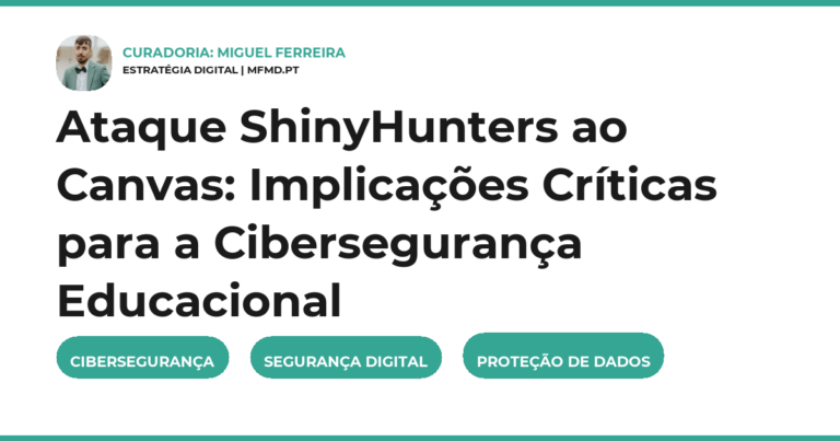 Ataque ShinyHunters ao Canvas: Implicações Críticas para a Cibersegurança Educacional