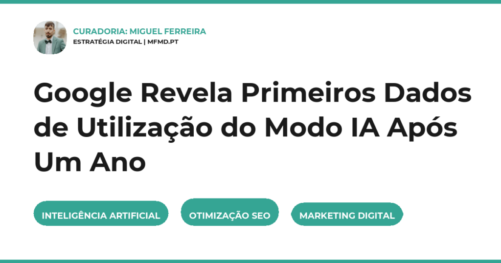 Google Revela Primeiros Dados de Utilização do Modo IA Após Um Ano
