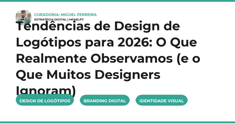 Tendências de Design de Logótipos para 2026: O Que Realmente Observamos (e o Que Muitos Designers Ignoram)