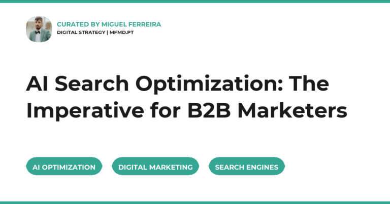 AI Search Optimization: The Imperative for B2B Marketers