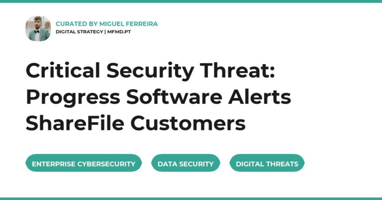 Critical Security Threat: Progress Software Alerts ShareFile Customers