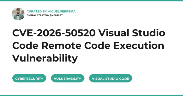 CVE-2026-50520 Visual Studio Code Remote Code Execution Vulnerability