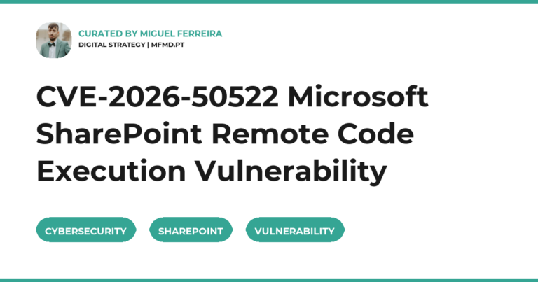 CVE-2026-50522 Microsoft SharePoint Remote Code Execution Vulnerability