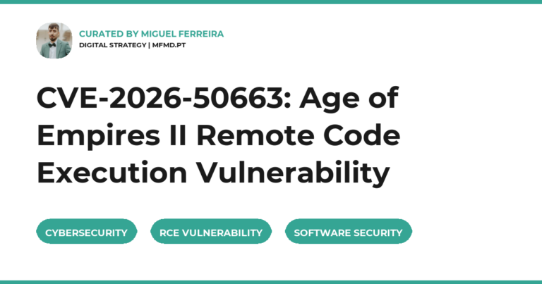 CVE-2026-50663: Age of Empires II Remote Code Execution Vulnerability
