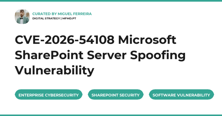 CVE-2026-54108 Microsoft SharePoint Server Spoofing Vulnerability