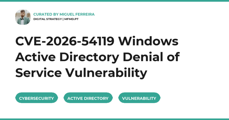CVE-2026-54119 Windows Active Directory Denial of Service Vulnerability