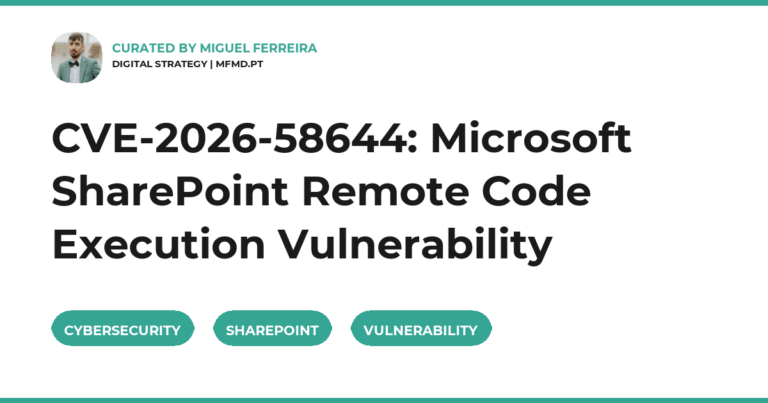 CVE-2026-58644 Microsoft SharePoint Remote Code Execution Vulnerability