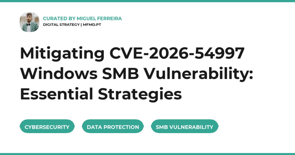 Mitigating CVE-2026-54997 Windows SMB Vulnerability: Essential Strategies