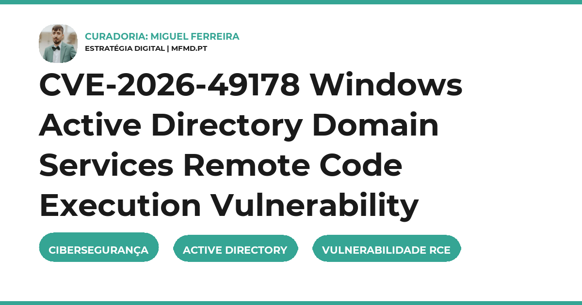 CVE-2026-49178 Windows Active Directory Domain Services Remote Code Execution Vulnerability