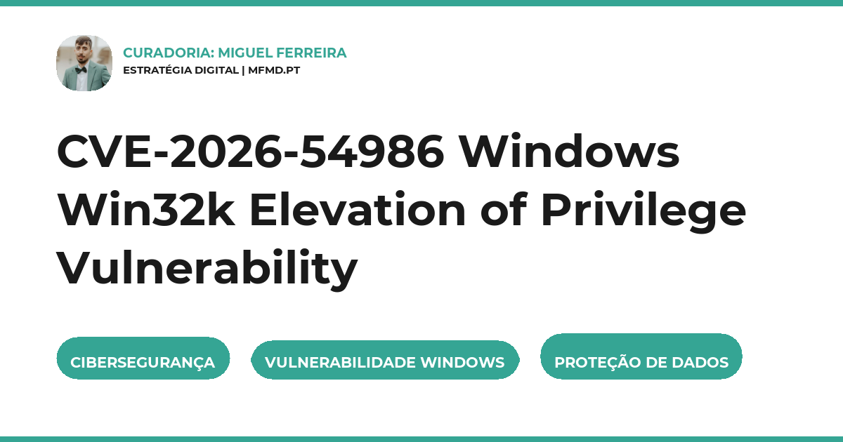 CVE-2026-54986 Windows Win32k Elevation of Privilege Vulnerability