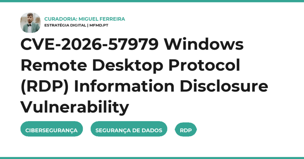 CVE-2026-57979 Windows Remote Desktop Protocol (RDP) Information Disclosure Vulnerability