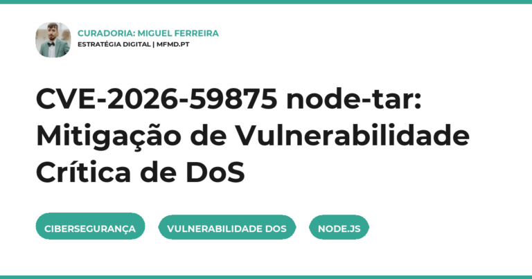 CVE-2026-59875 node-tar: Mitigação de Vulnerabilidade Crítica de DoS