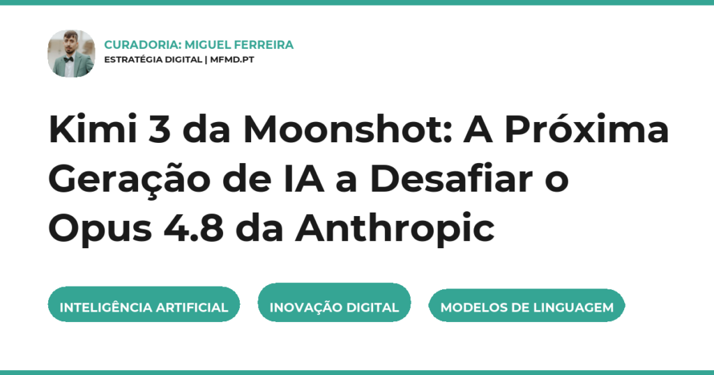 Kimi 3 da Moonshot: A Próxima Geração de IA a Desafiar o Opus 4.8 da Anthropic